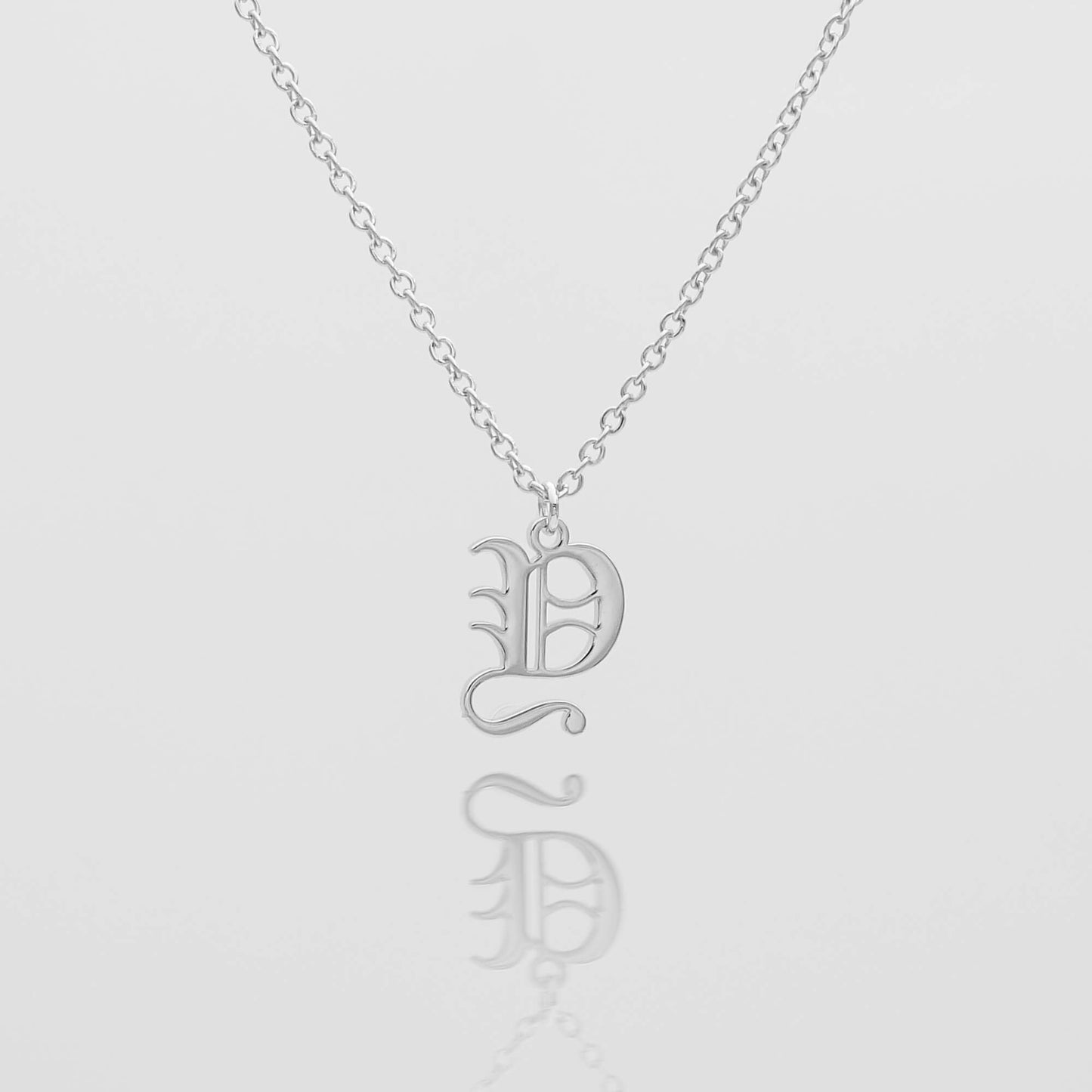 Old English Initial Necklace