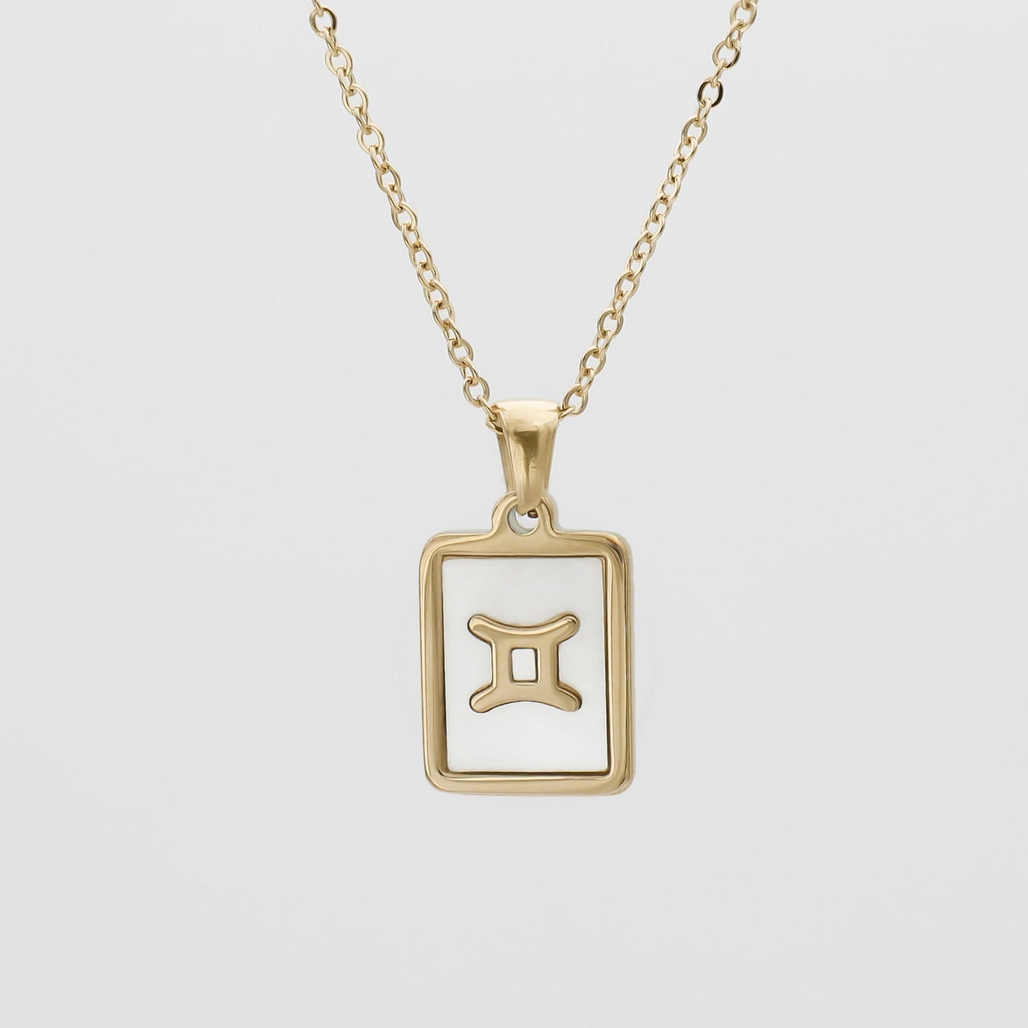 Opal Zodiac Symbol Necklace