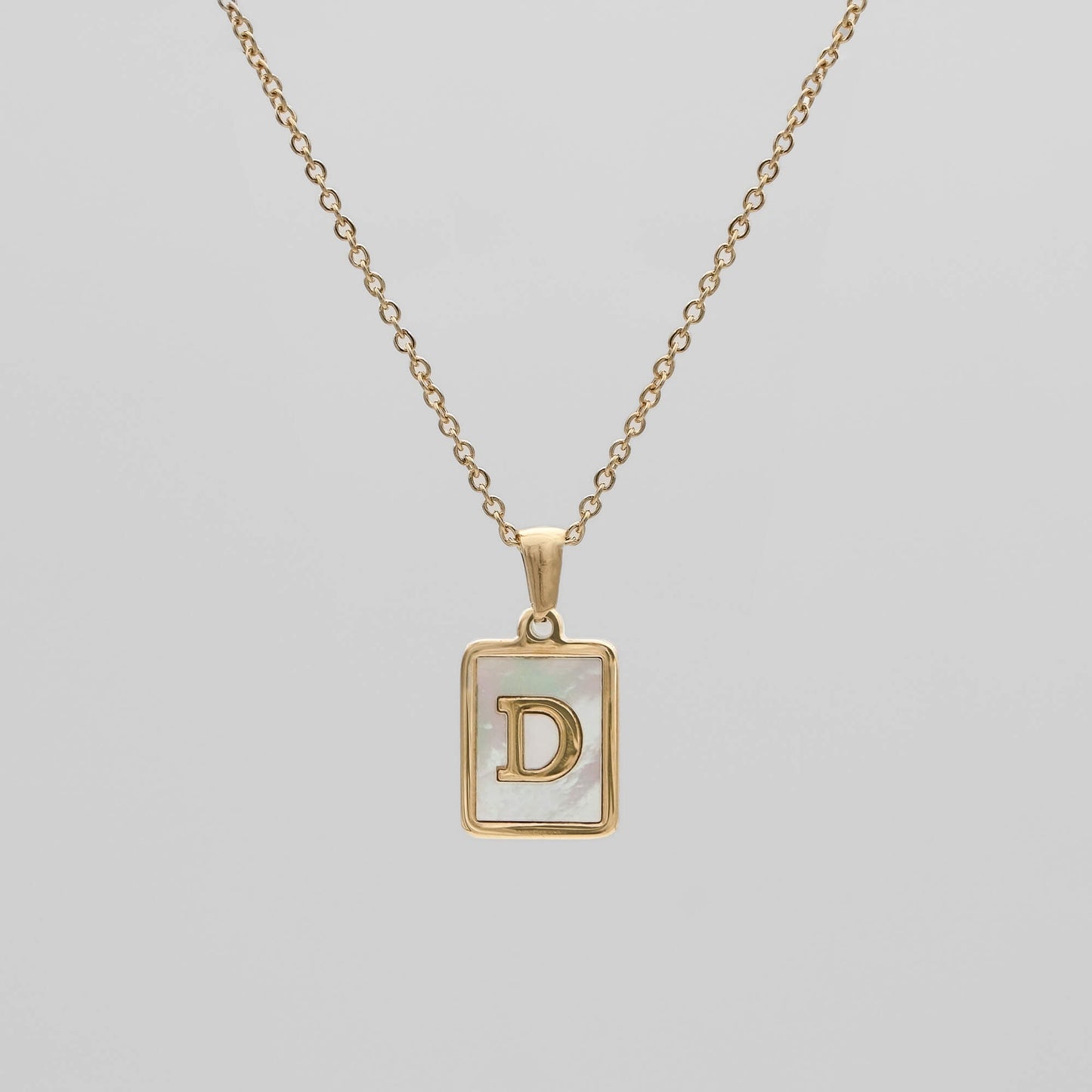 Opal Initial necklace