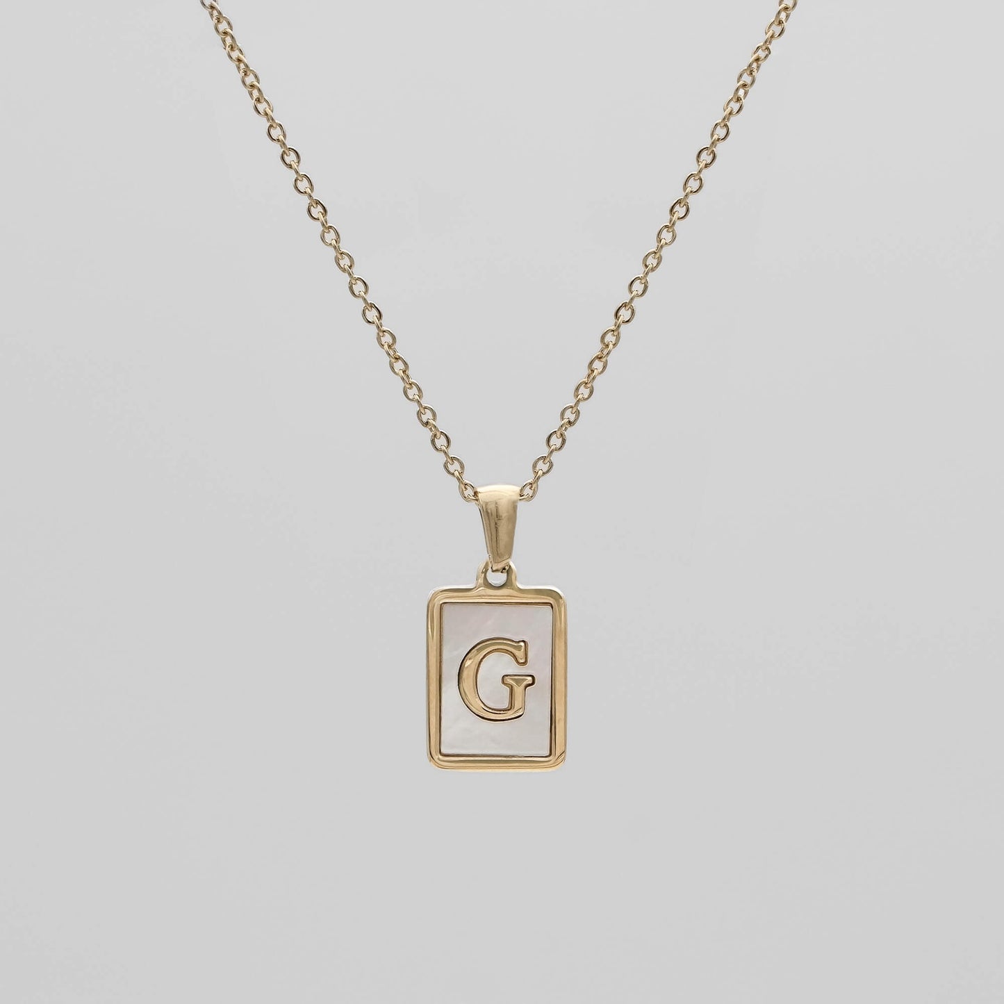 Opal Initial necklace