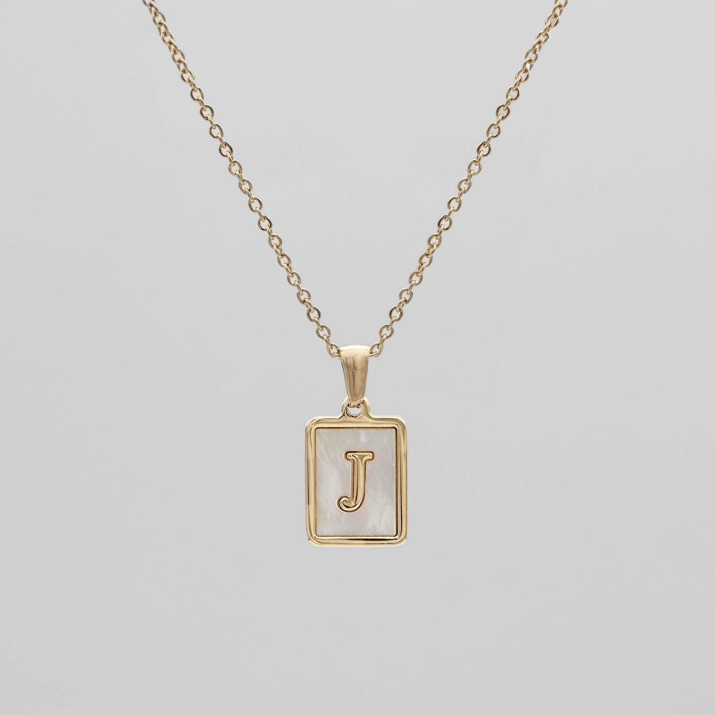 Opal Initial necklace