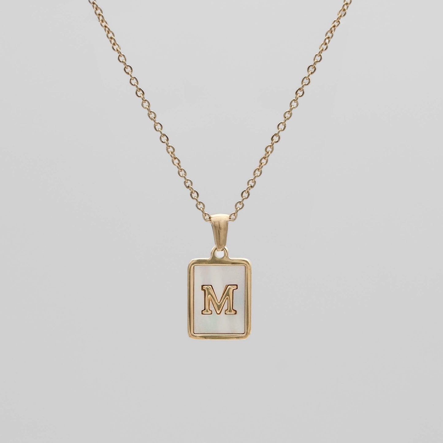 Opal Initial necklace