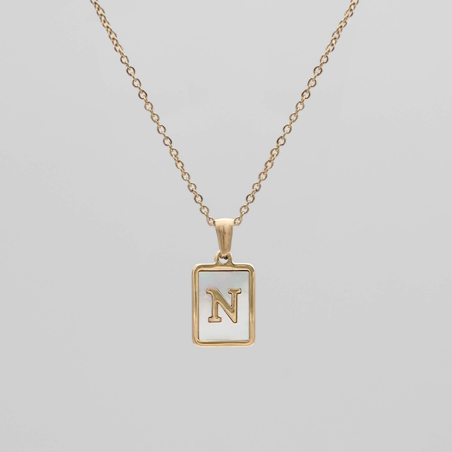 Opal Initial necklace