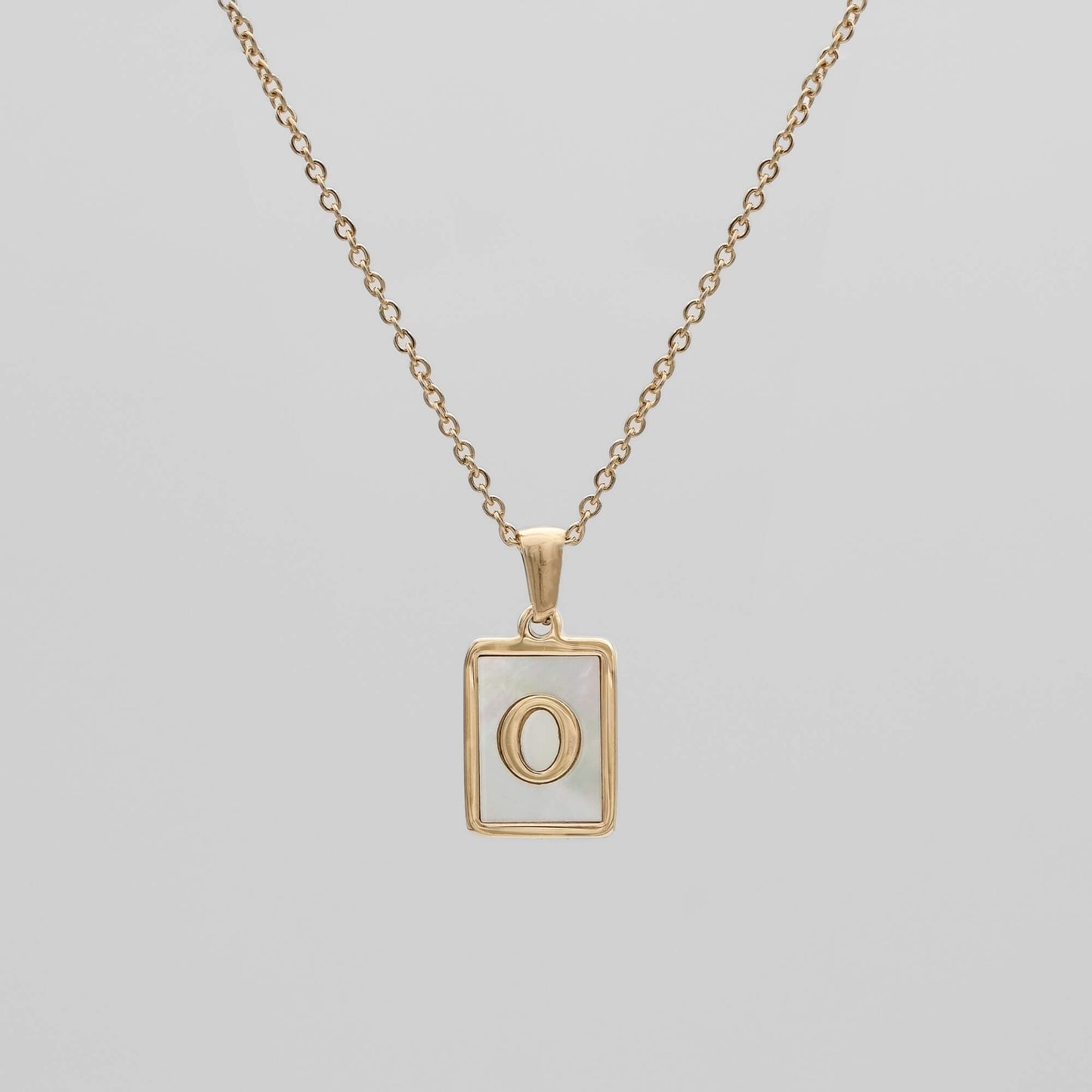 Opal Initial necklace