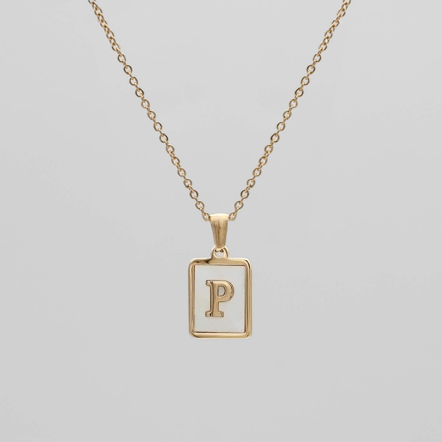 Opal Initial necklace