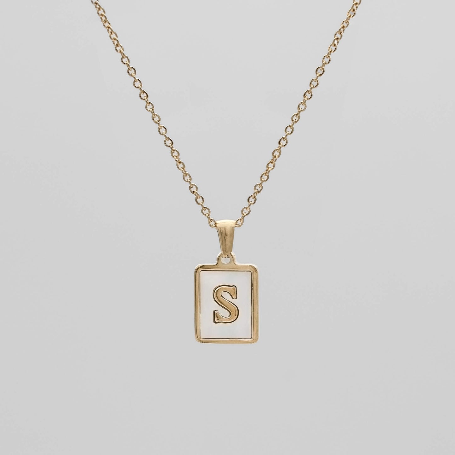 Opal Initial necklace