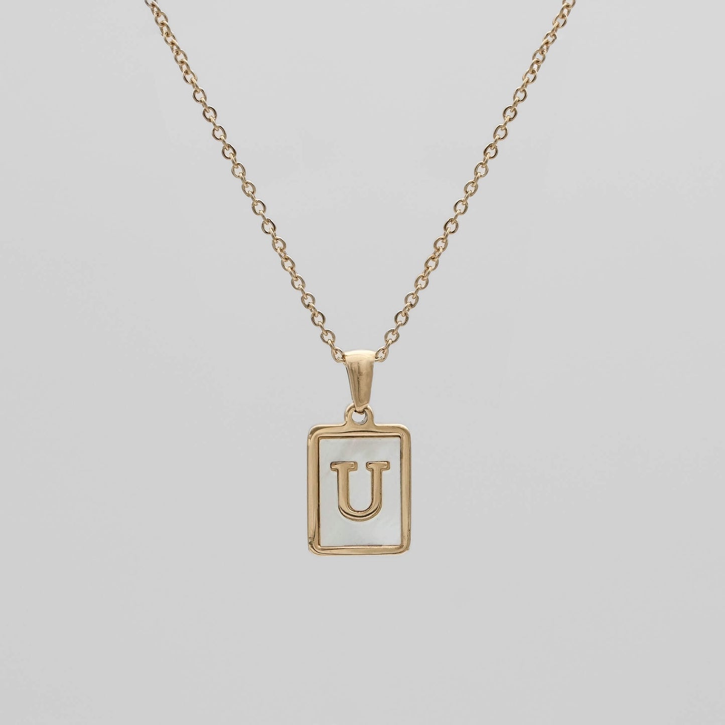 Opal Initial necklace
