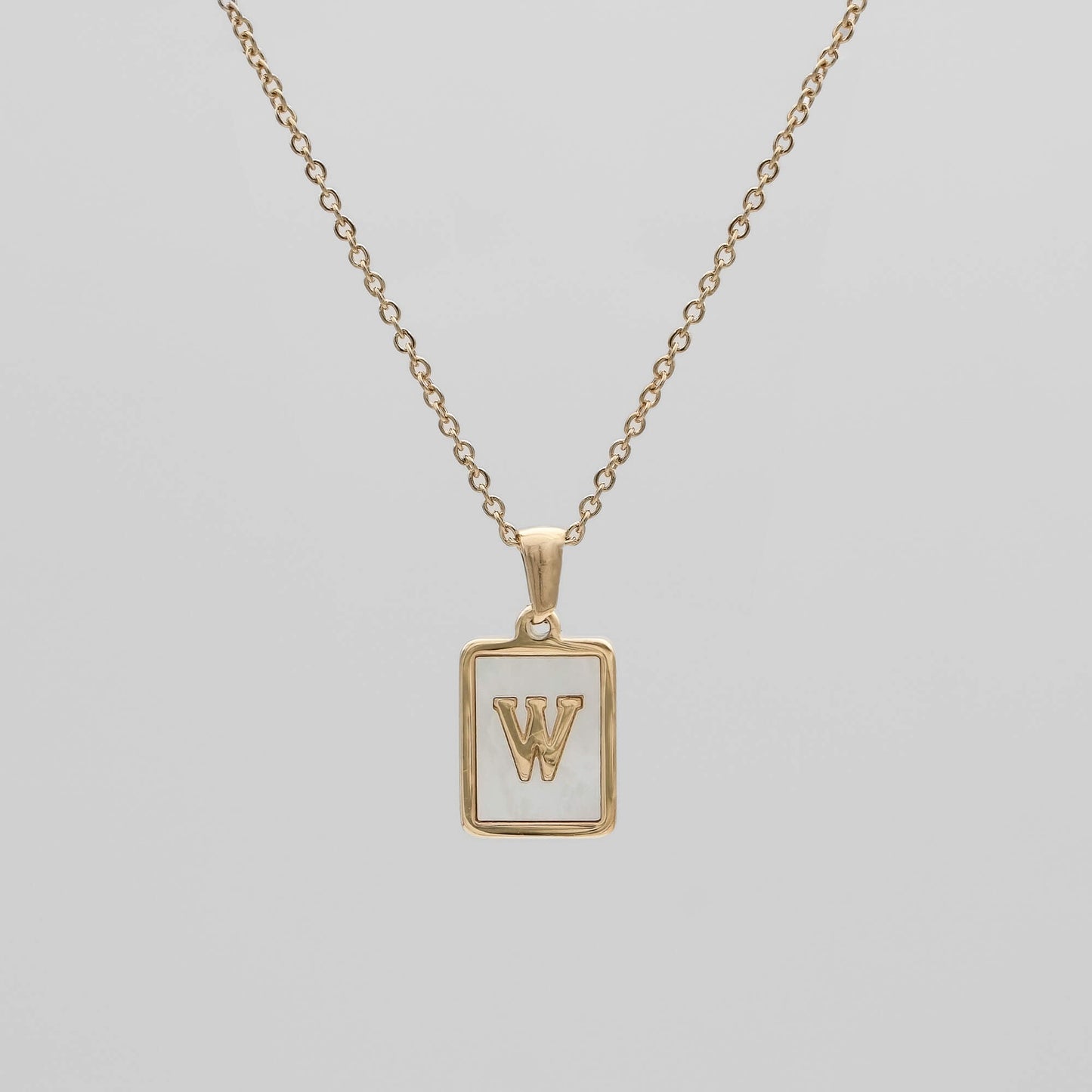 Opal Initial necklace