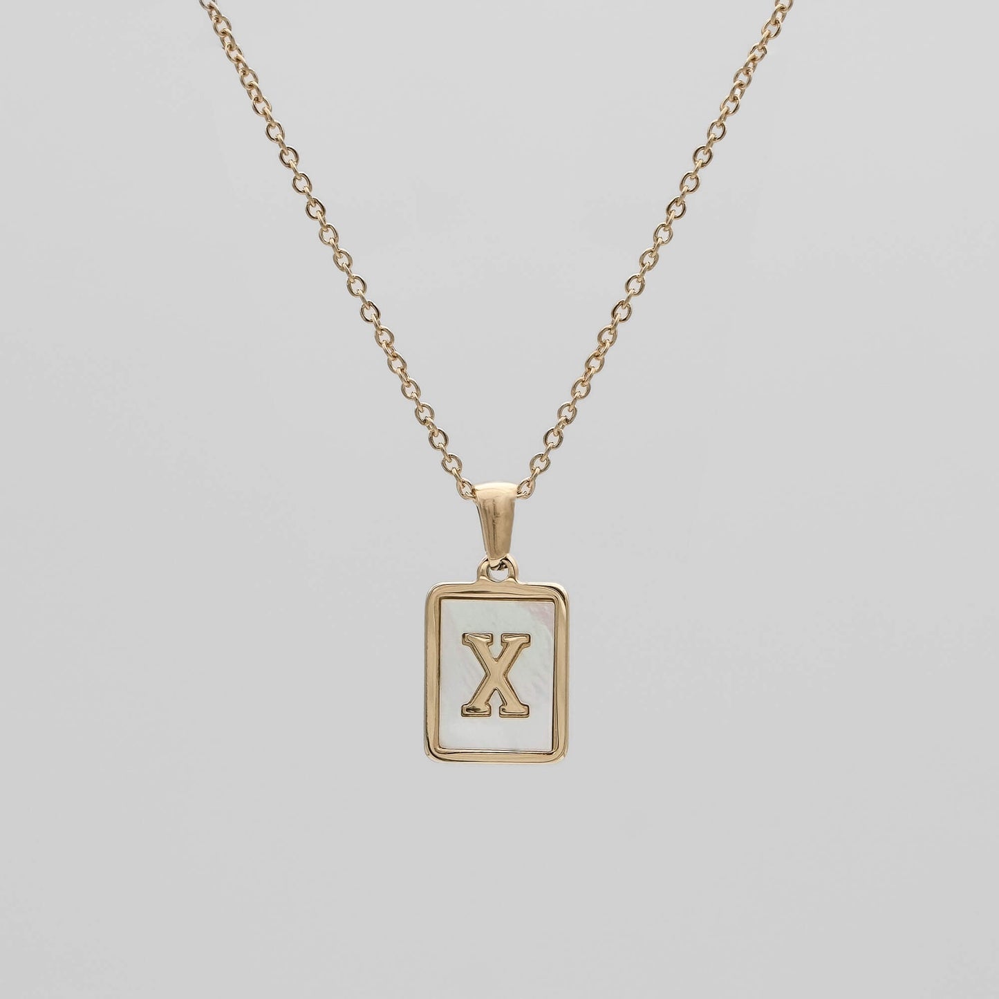 Opal Initial necklace