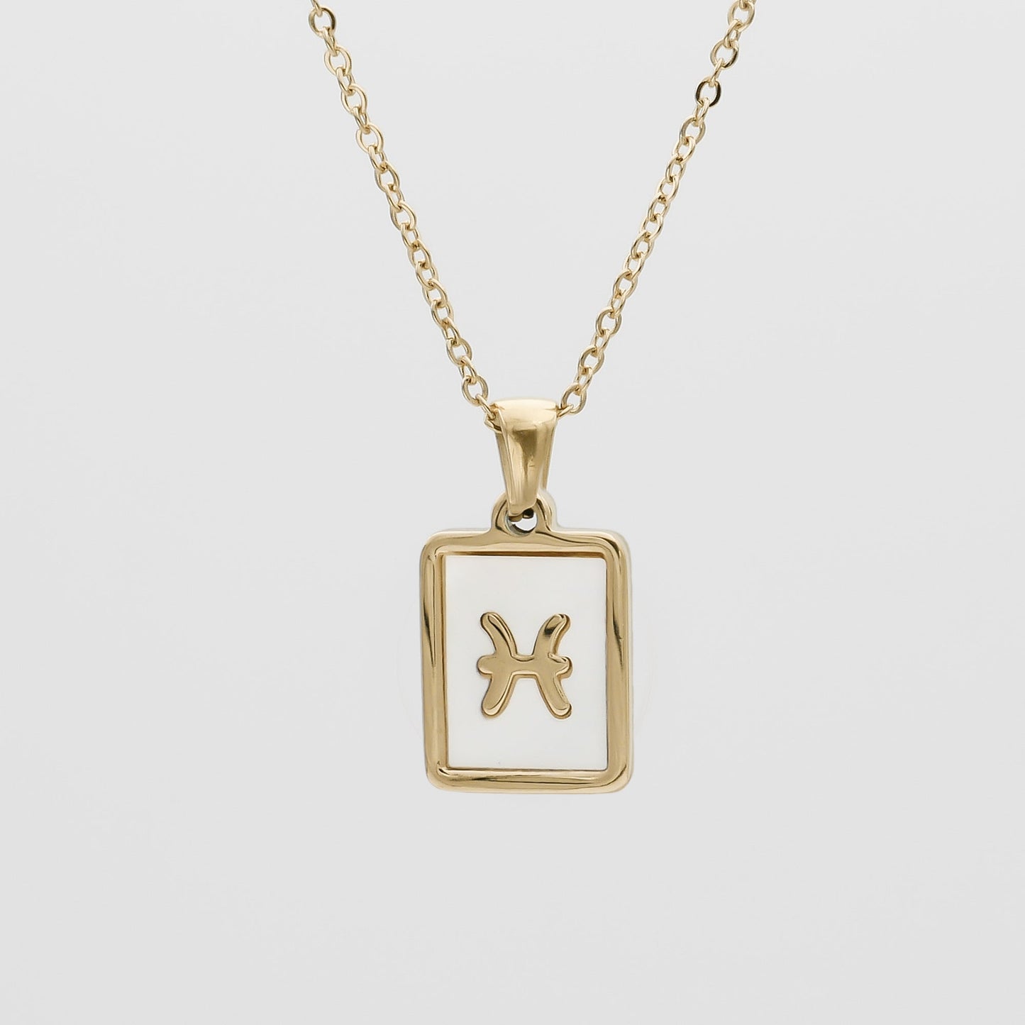 Opal Zodiac Symbol Necklace