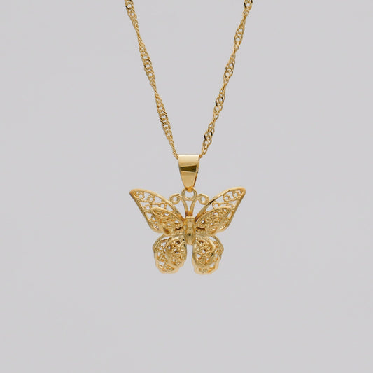 Butterfly Necklace | Gold