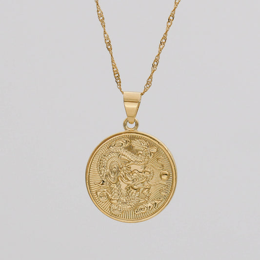 Dragon Coin Necklace