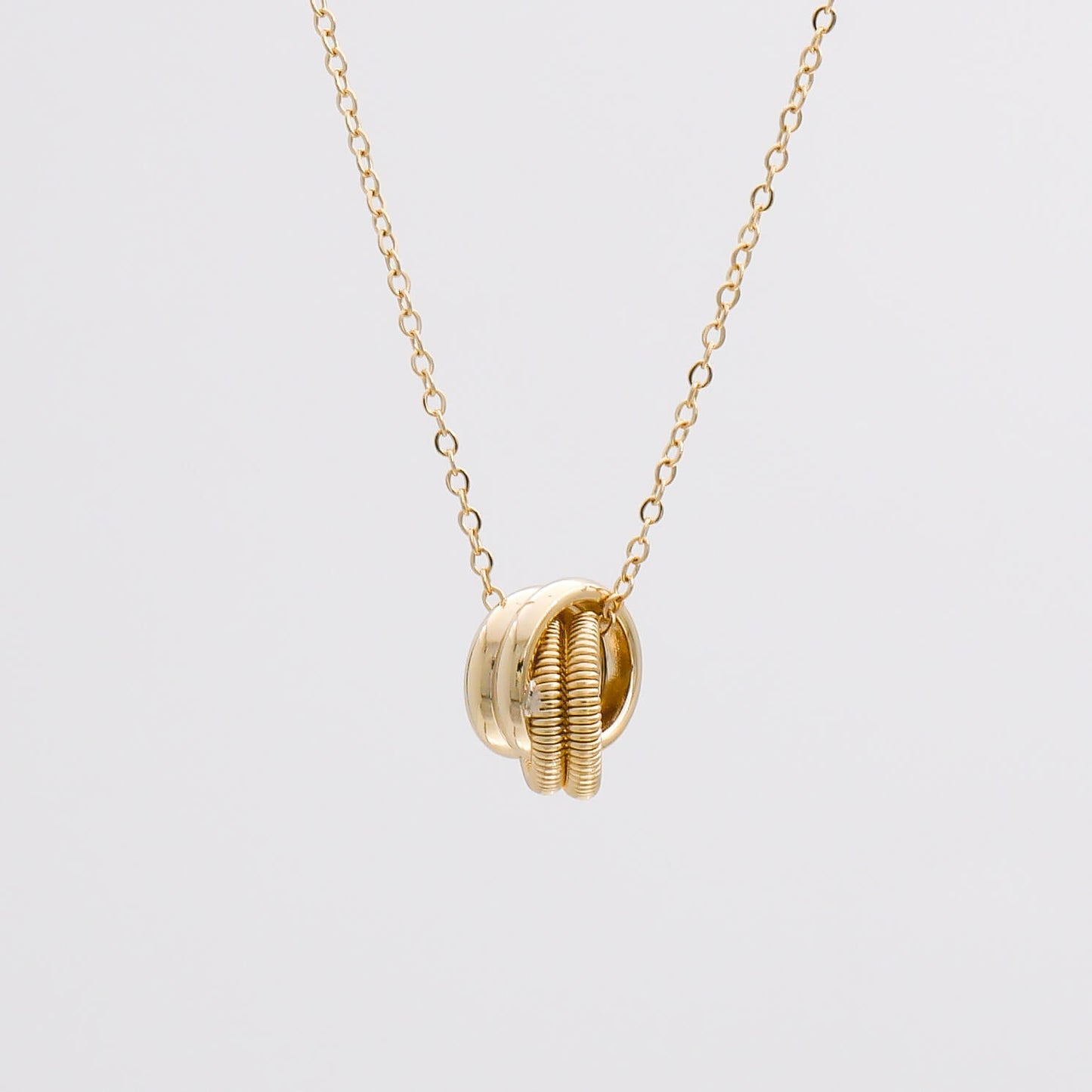 Kacie Contrast Knot Necklace