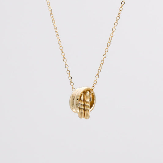 Kacie Contrast Knot Necklace