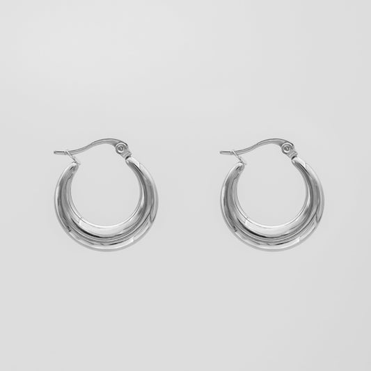 Lina Hoop Earrings | Silver