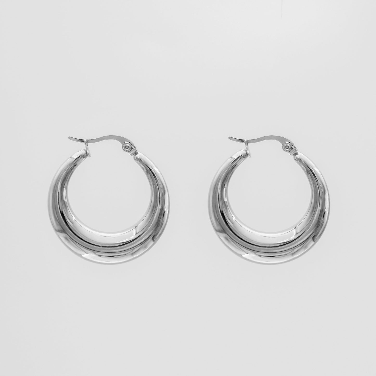 Lina Hoop Earrings | Silver
