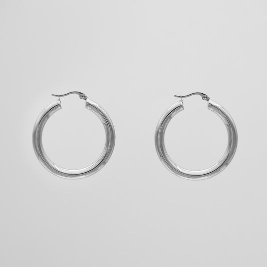 Classic Silver Filled Hoops