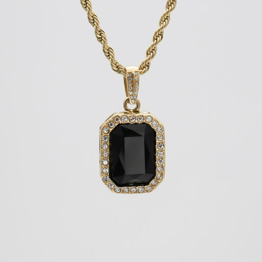 Amelia Onyx Tablet Necklace