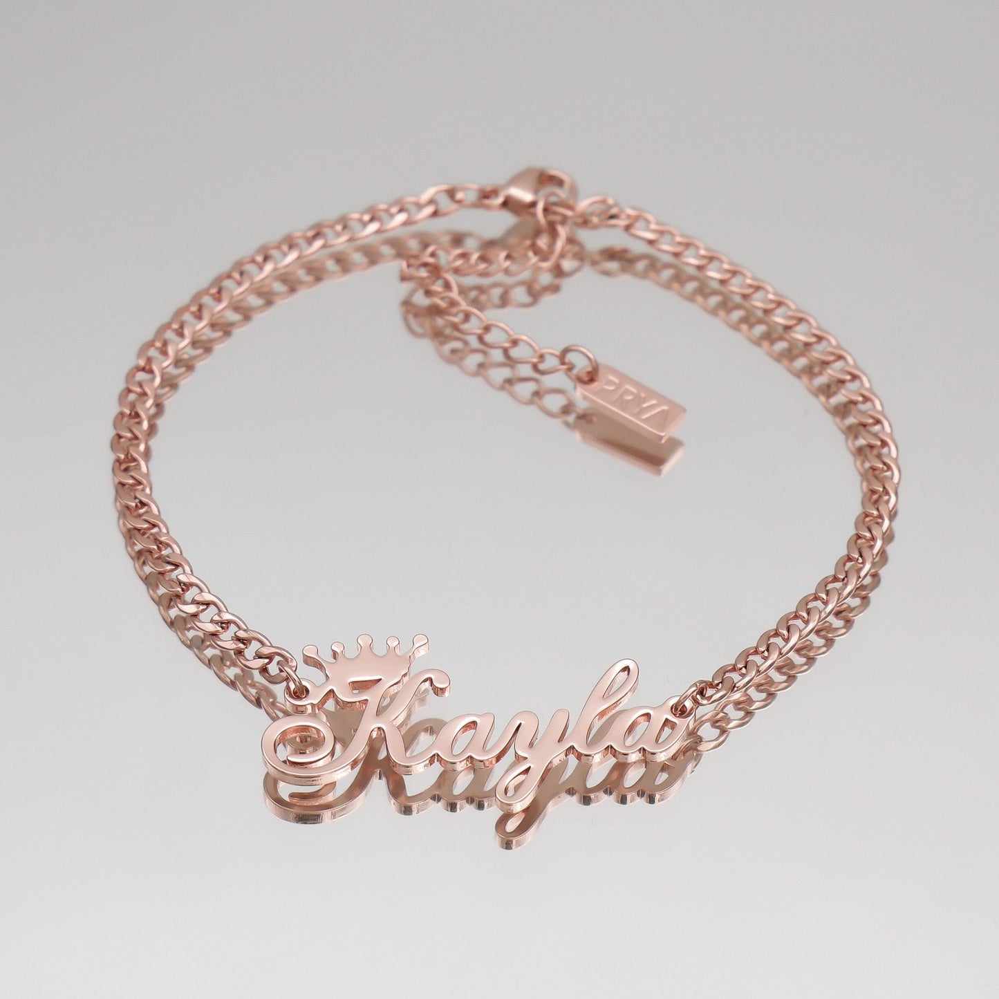 Paris Personalised Name Anklet