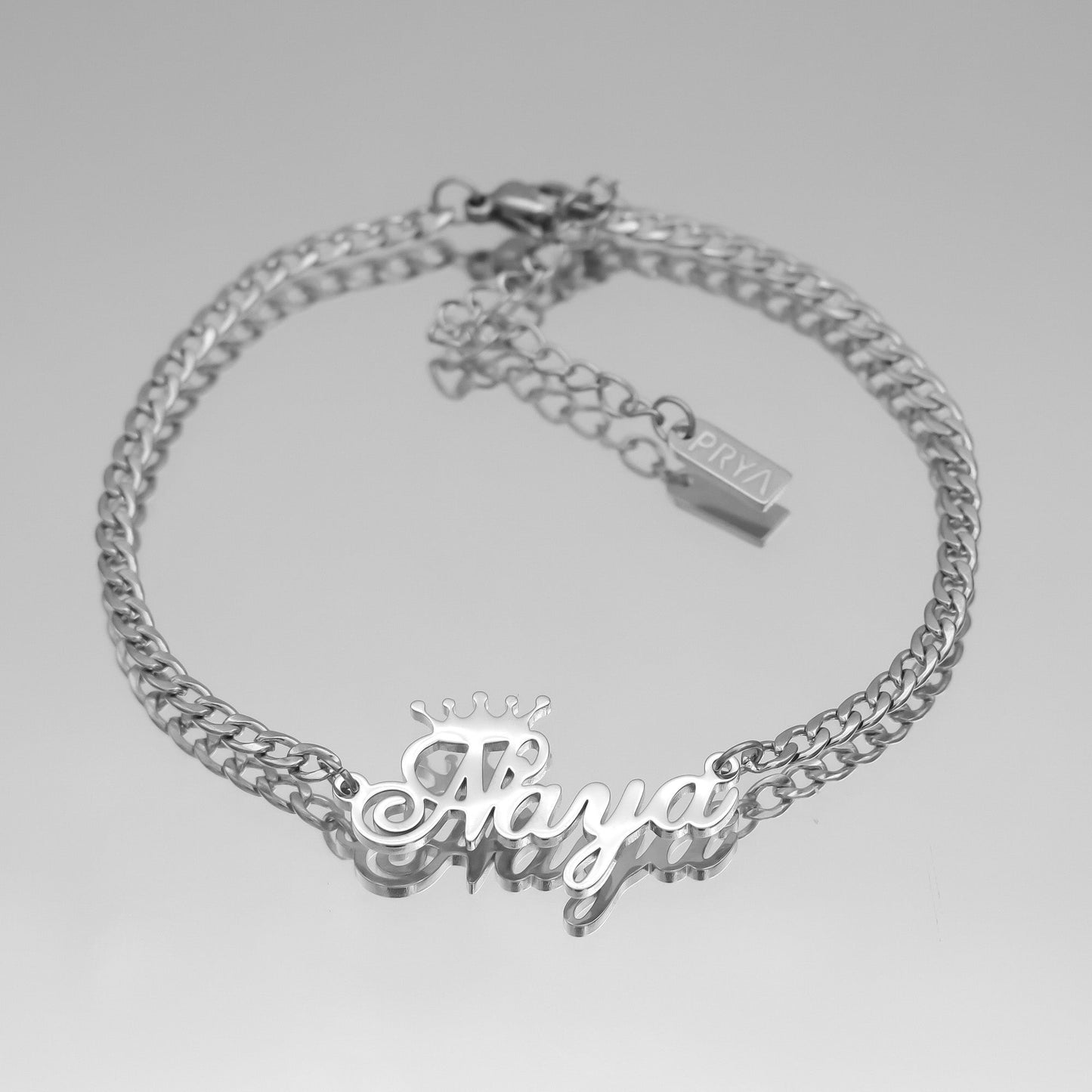 Paris Personalised Name Anklet