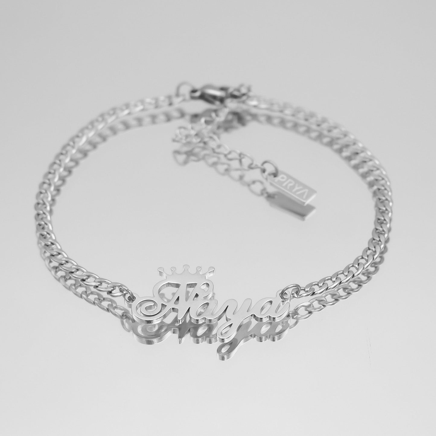 Paris Personalised Name Anklet