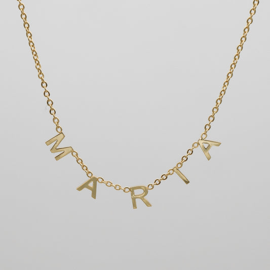 Classic Suspended Custom Name Necklace