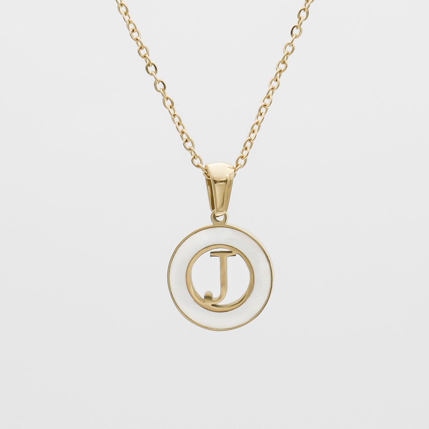 Mia Opal Initial Necklace