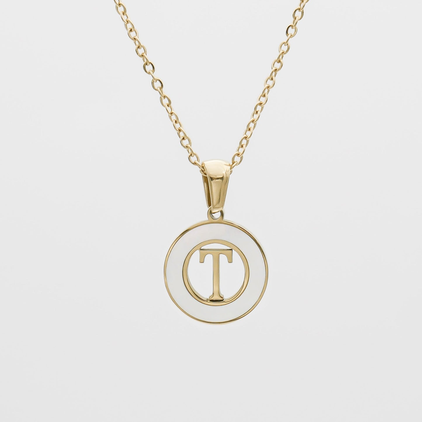 Mia Opal Initial Necklace