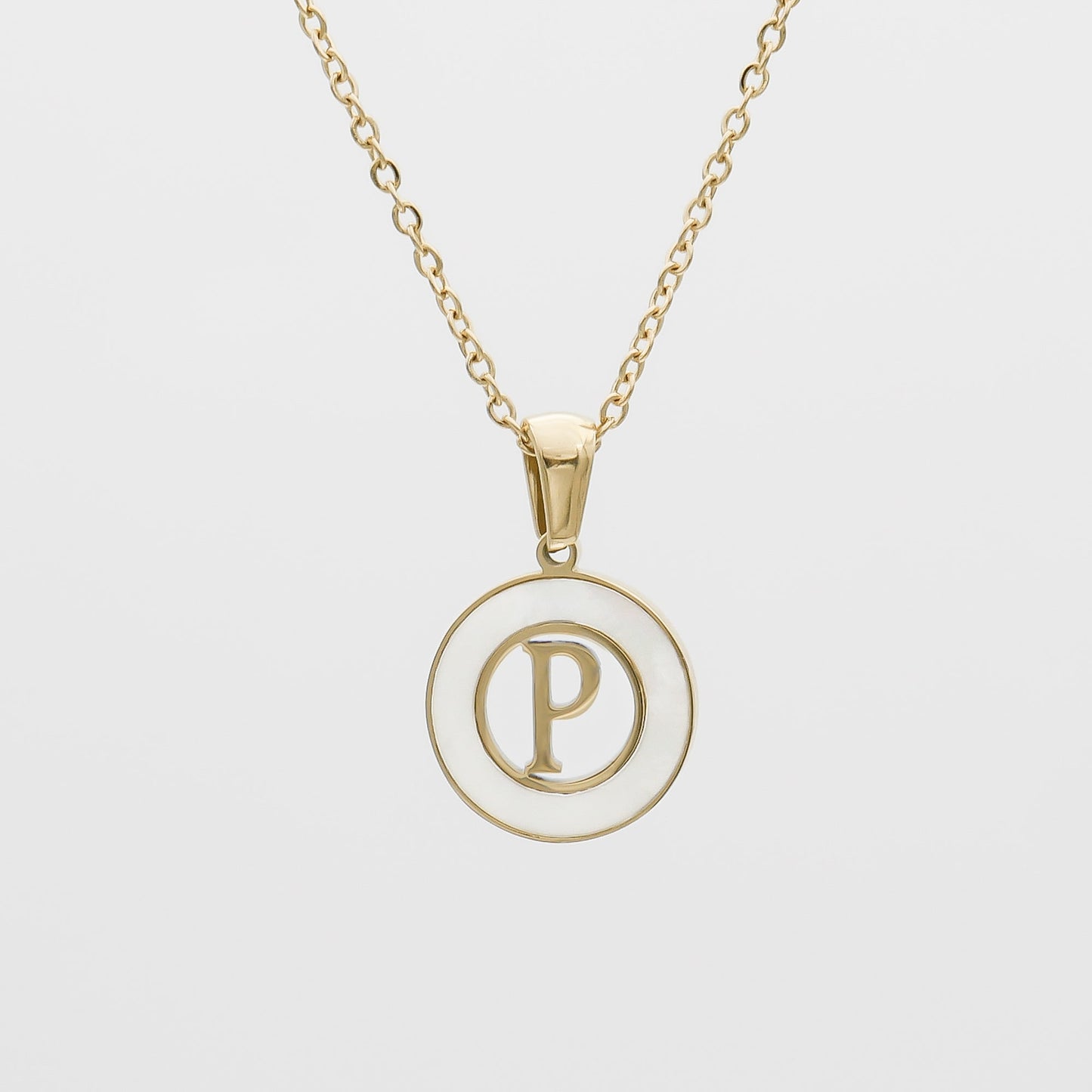 Mia Opal Initial Necklace