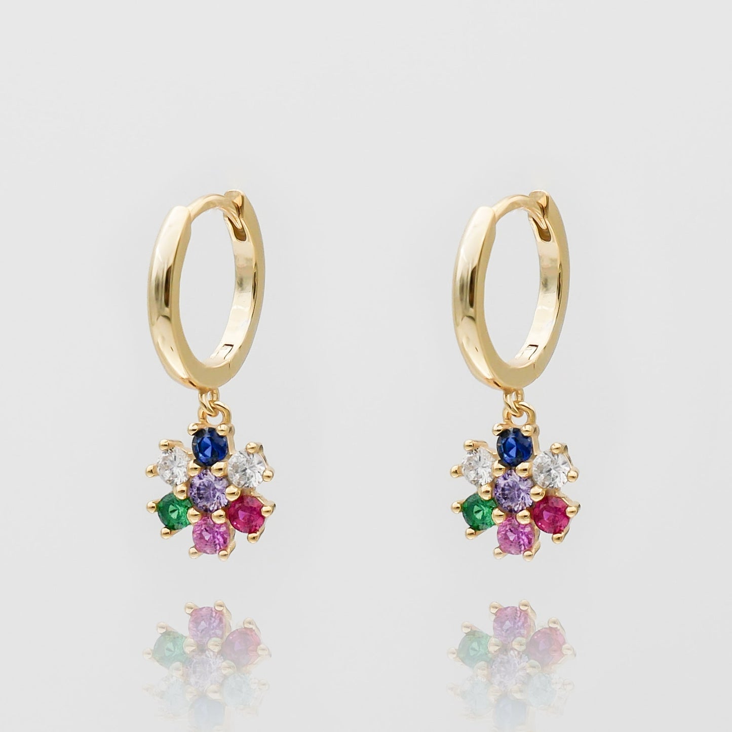 Fleur Huggie Earrings