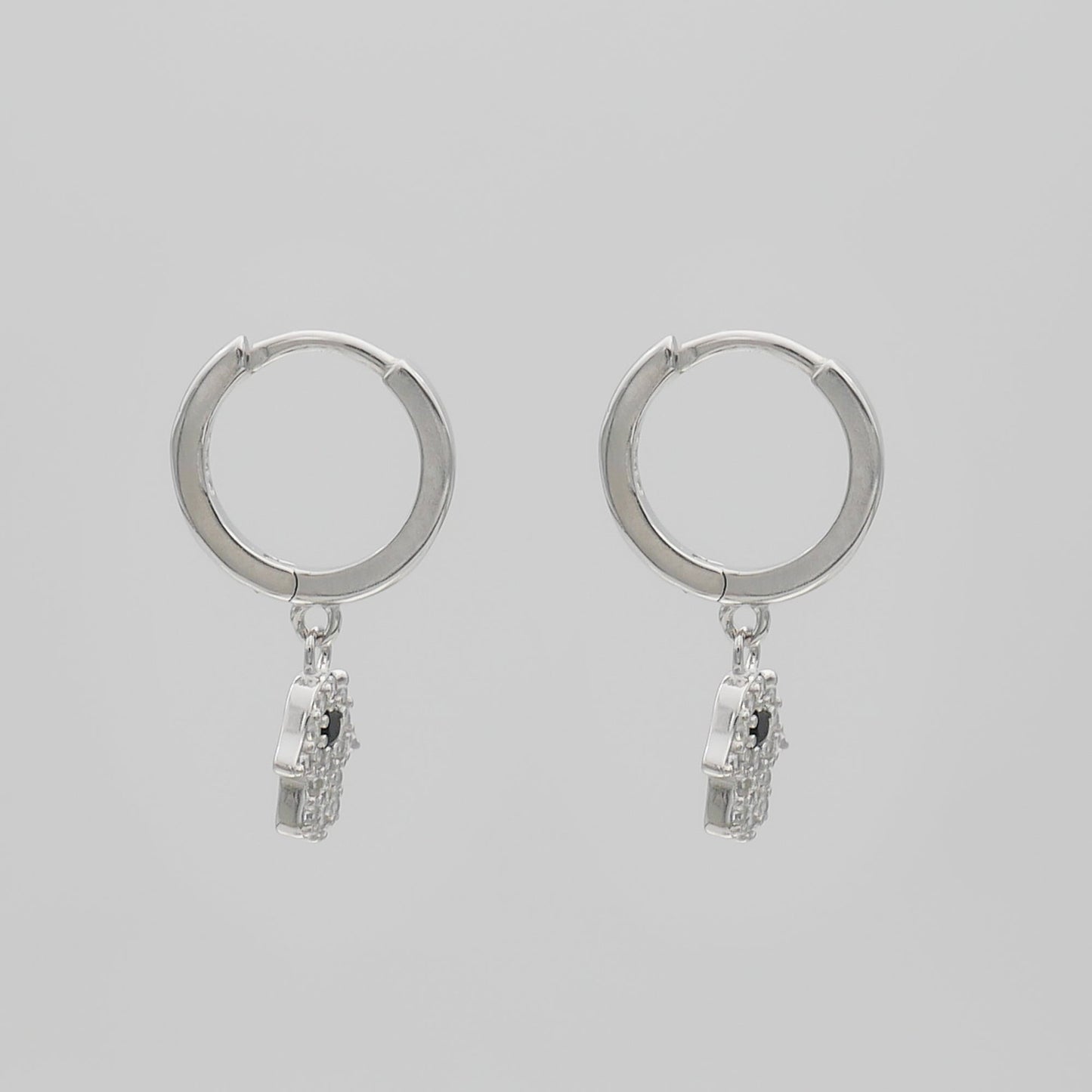 Hand of Hamsa Huggie Earrings
