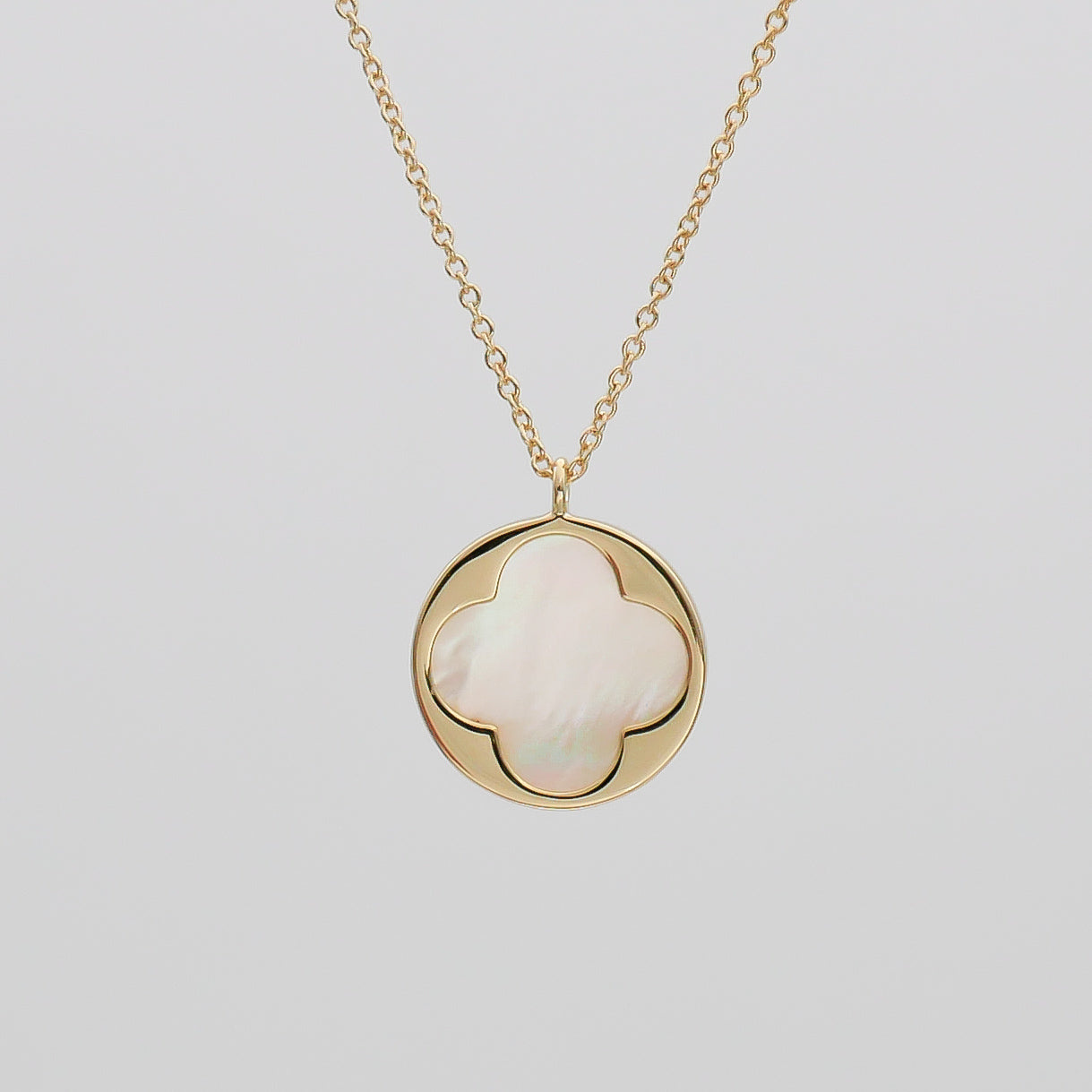 Faith Four Leaf Clover Opal Necklace