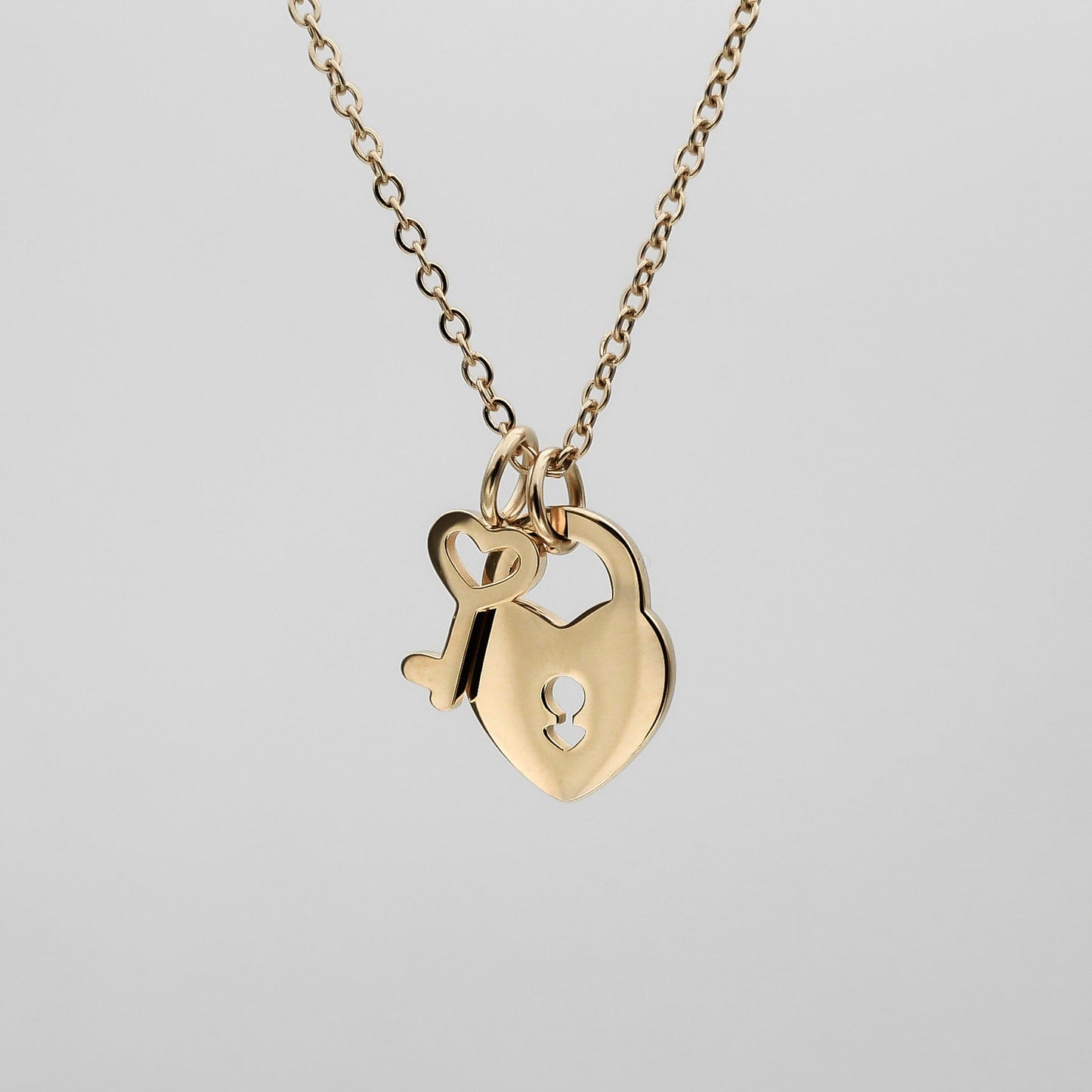 Akira Lock & Key Layered Necklace