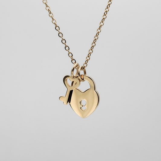 Akira Lock & Key Layered Necklace