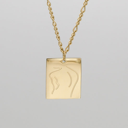 Tanya Figure Tablet Necklace