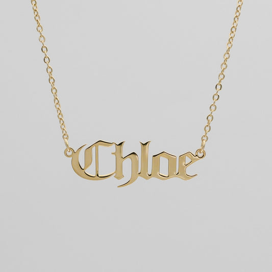 Classic Name Plate Necklace