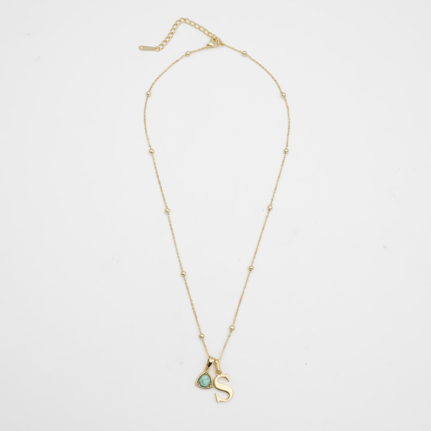 Kayla Initial & Birthstone Necklace