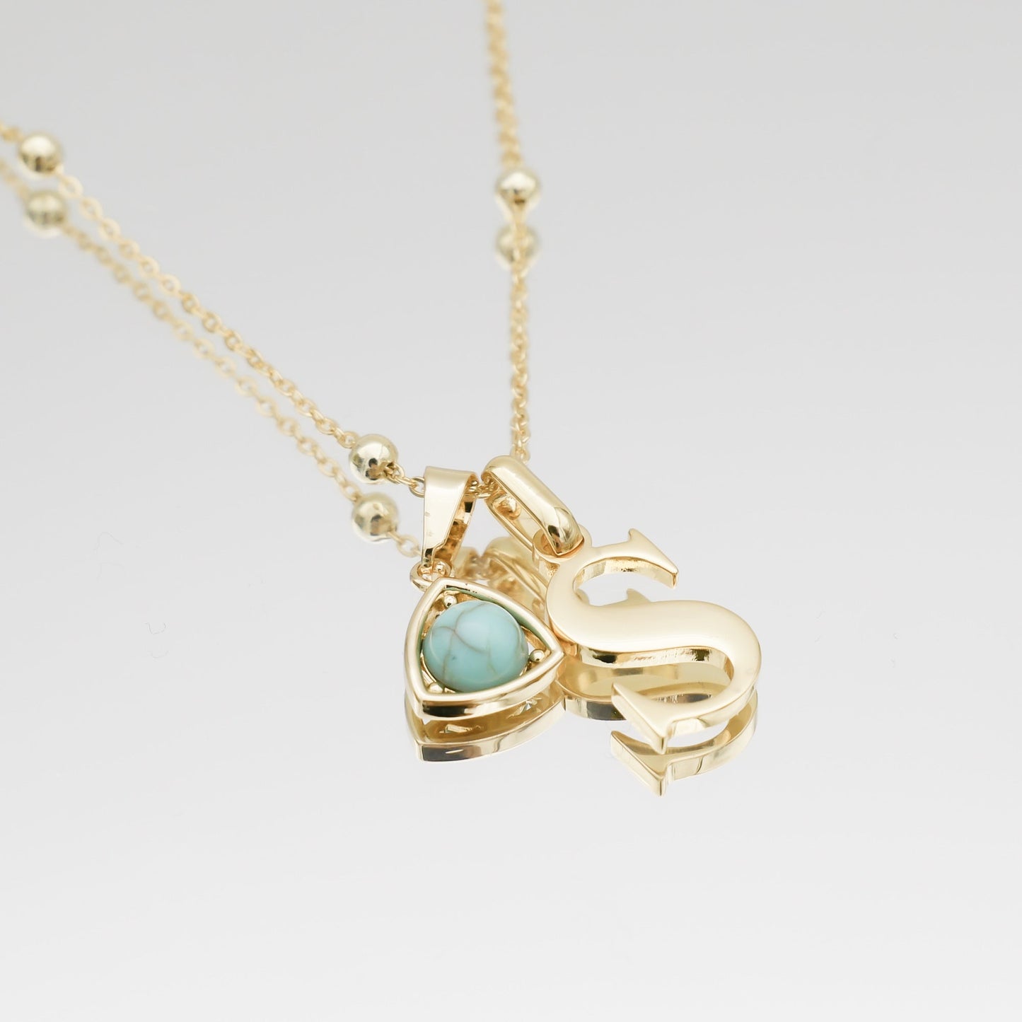 Kayla Initial & Birthstone Necklace