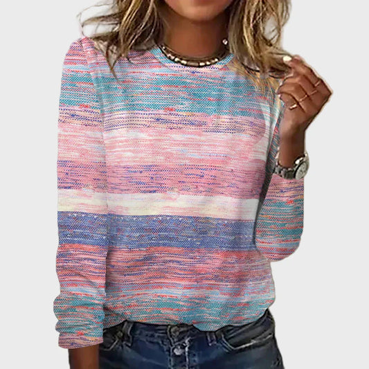Top di maglia a maniche lunghe