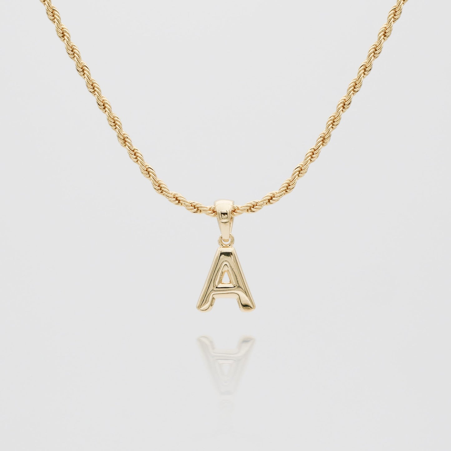 Mini Bubble Initial Necklace