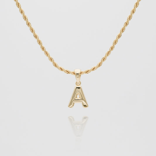 Mini Bubble Initial Necklace