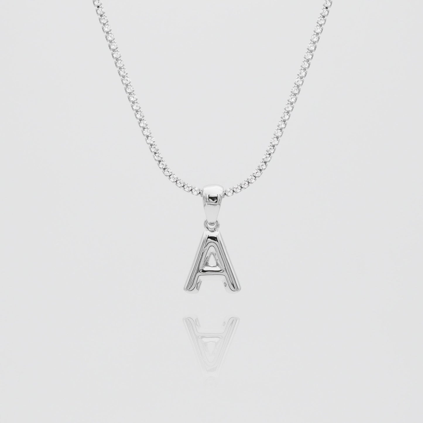 Mini Bubble Initial Necklace