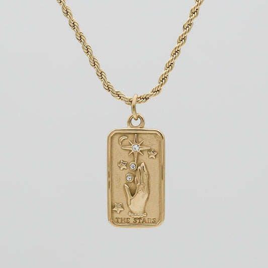 The Stars Tarot Card Necklace