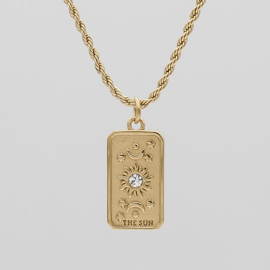 The Sun Tarot Card Necklace