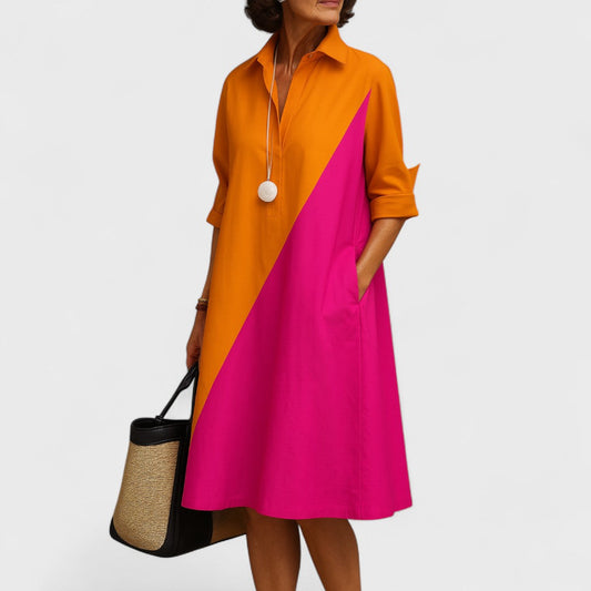 Helene - Elegante abito midi per un look raffinato senza sforzo