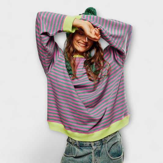 Mary - Maglione Oversize a Righe