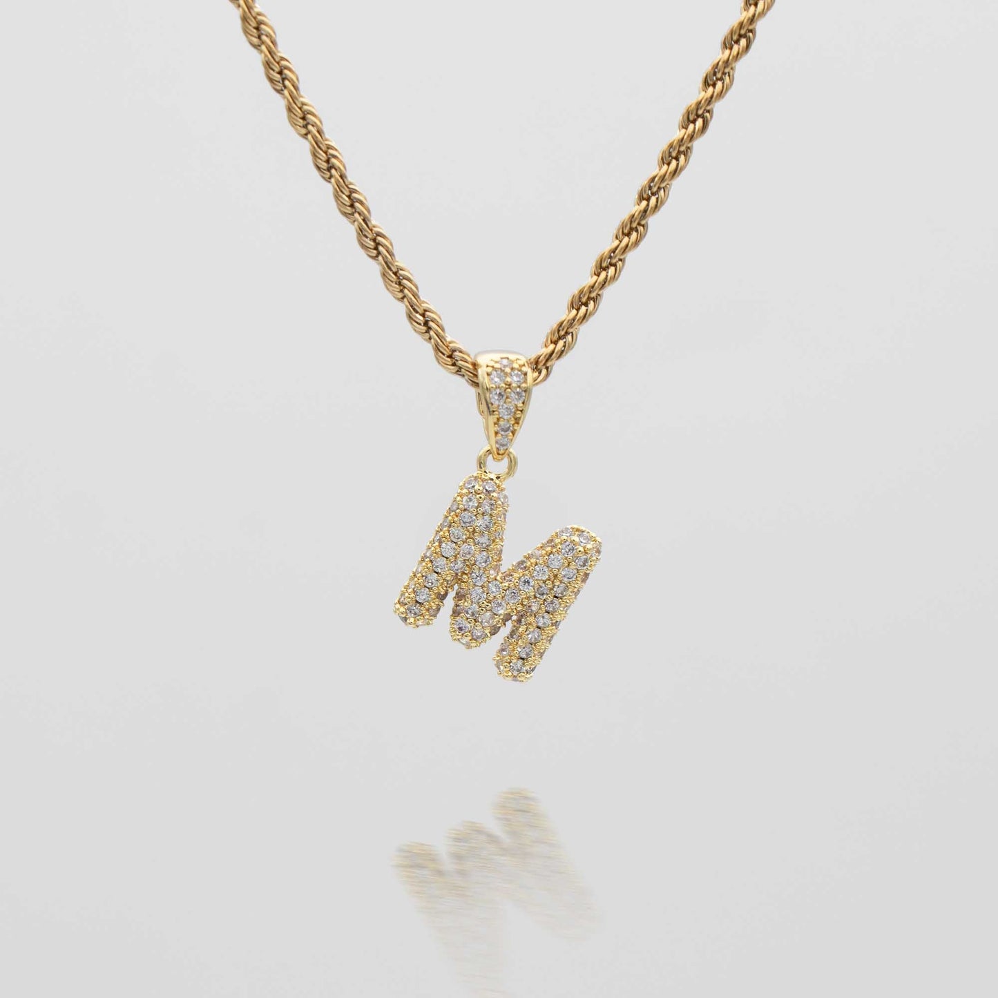 ICY Mini Bubble Initial Necklace