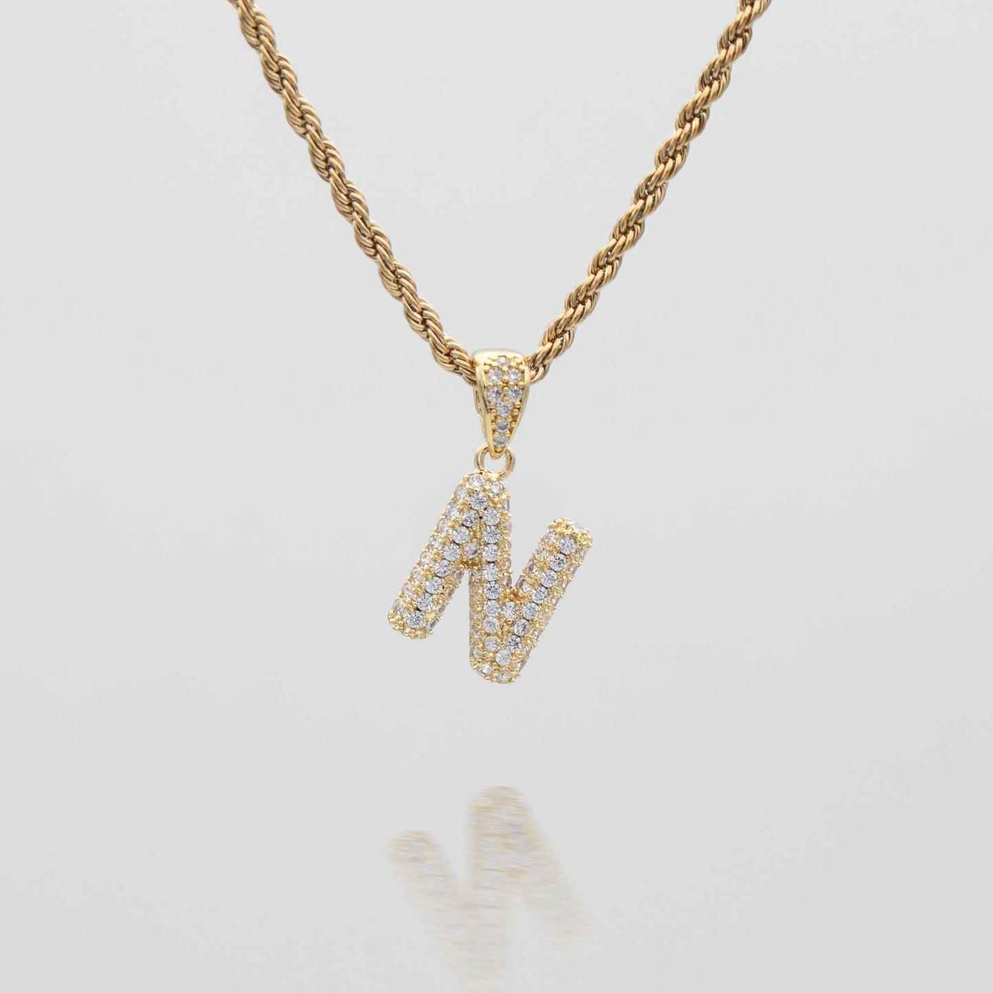 ICY Mini Bubble Initial Necklace