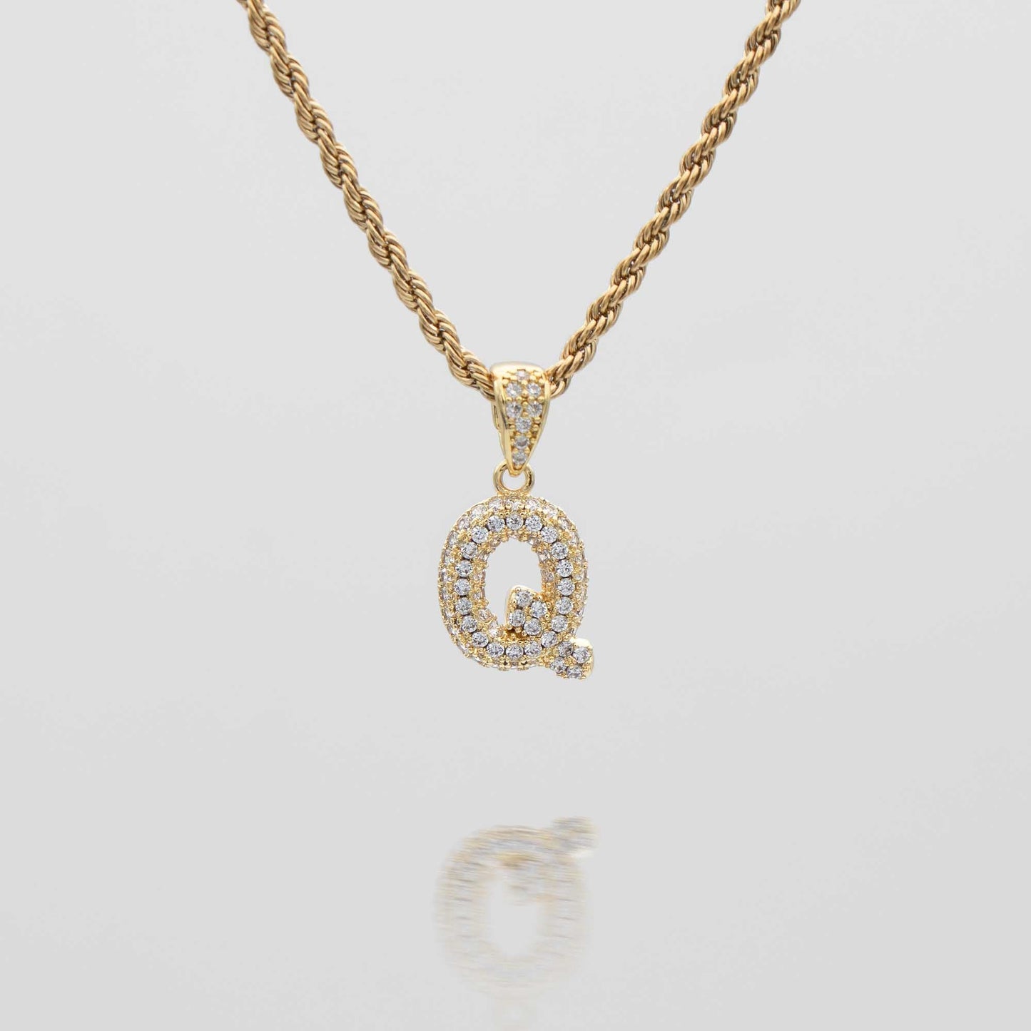 ICY Mini Bubble Initial Necklace
