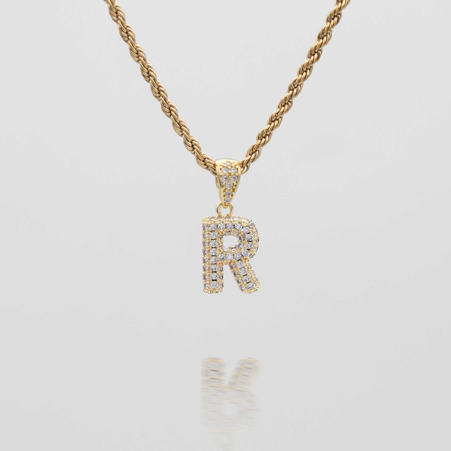 ICY Mini Bubble Initial Necklace
